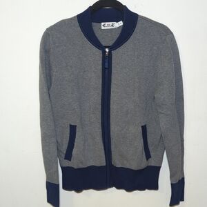 Vineyard Vines Gray and Navy Cardigan